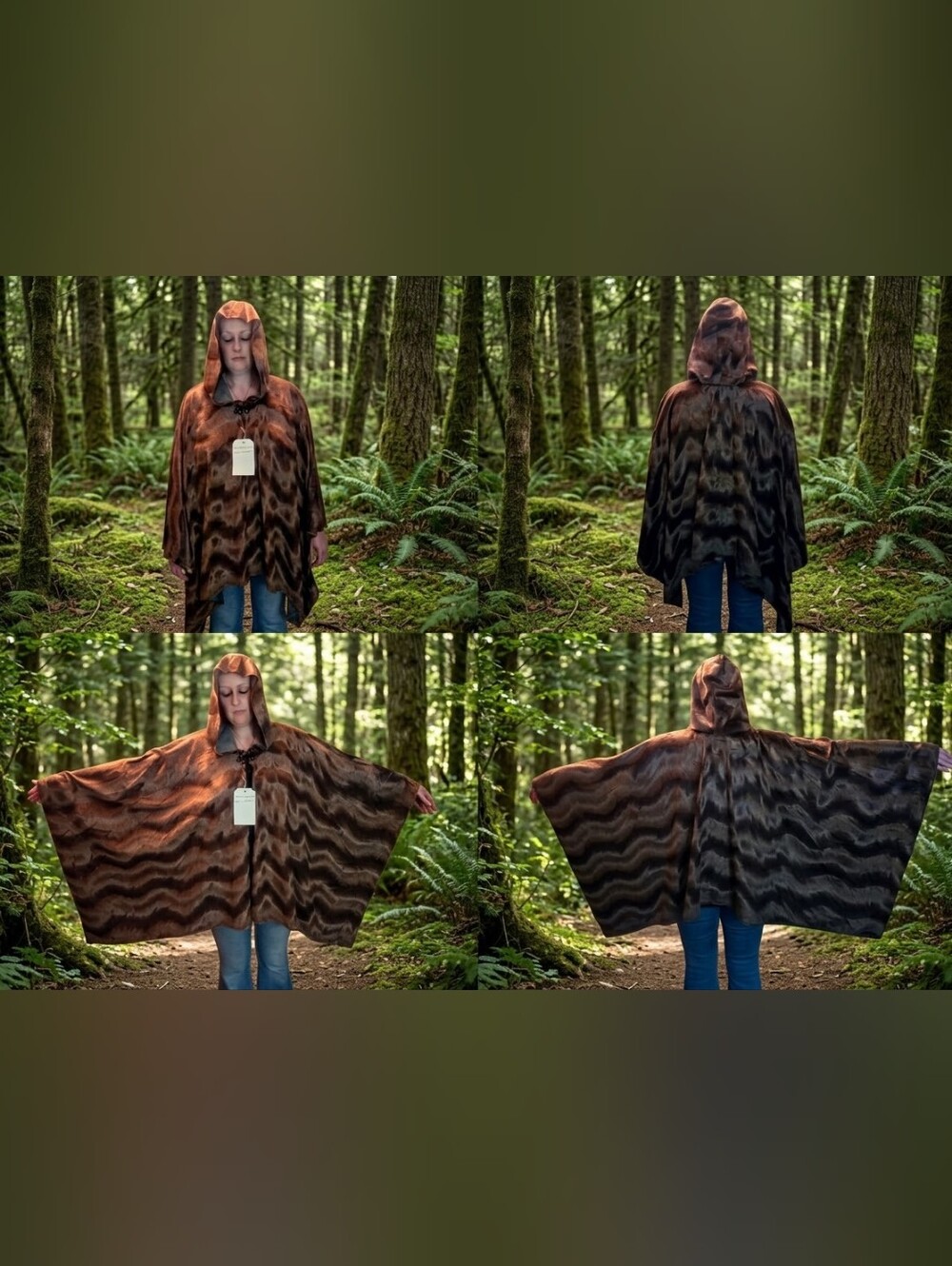 Vintage Magickal Gypsy Creations Handsewn Cloak (XL - 2XL)